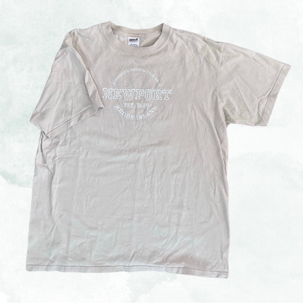 Newport Rhode Island embroidered tshirt